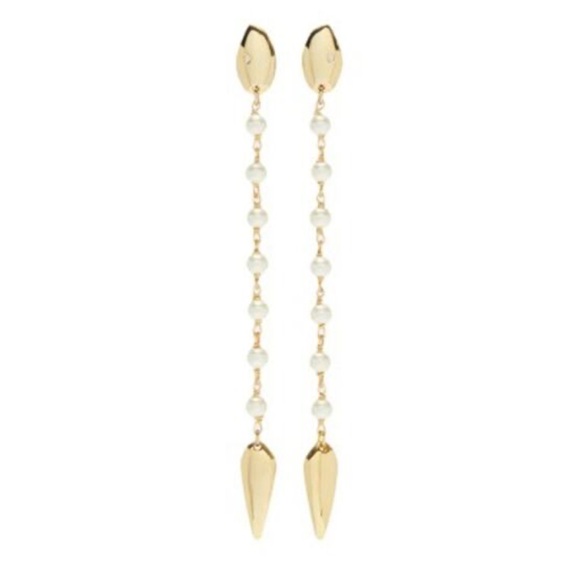 Tory Burch Snake Linear earring. - Picture 1 of 6